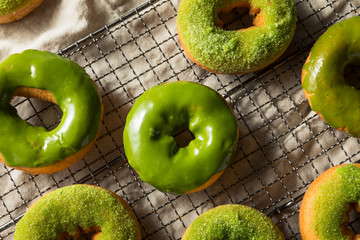 Homemade Green Tea Matcha Donuts