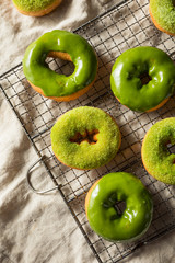 Homemade Green Tea Matcha Donuts