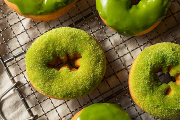 Homemade Green Tea Matcha Donuts