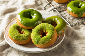 Homemade Green Tea Matcha Donuts