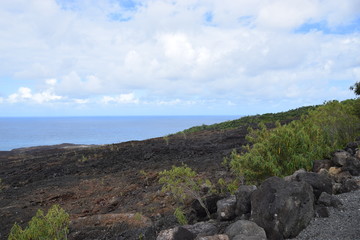 Fototapeta na wymiar La Route Des Laves, La Réunion