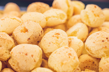 Closeup of cheese breads