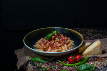 Pasta with tomato sauce