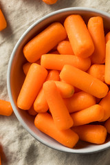 Raw Organic Orange Baby Carrots