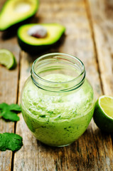 Greek yogurt avocado cilantro lime dressing