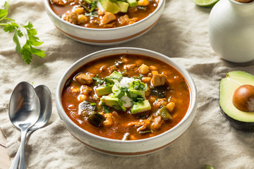 Homemade Mexican Pozole Soup