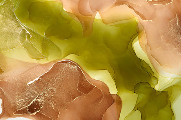  Abstract colorful background, wallpaper. Mixing acrylic paints. Modern art. Marble texture. Alcohol ink colors  translucent