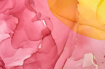  Abstract colorful background, wallpaper. Mixing acrylic paints. Modern art. Marble texture....