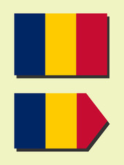 Chad national flag