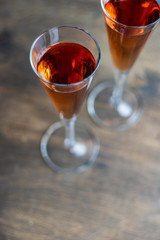 Champagne in glasses