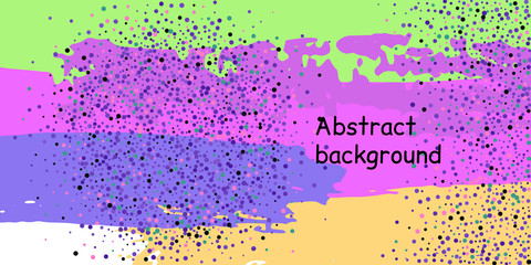 Confetti dots on a striped background