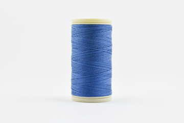 sewing thread, blue color