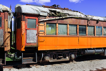 old passenger rail car