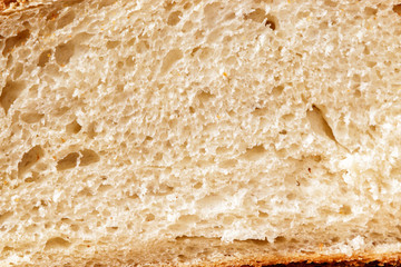 Handmade yeast-free bread texture
