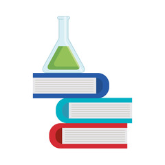 tube test with pile books