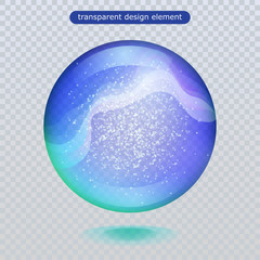 Water rain drop isolated on transparent background. Vector clear dew, water bubble or glass surface ball for your design. Vector ilustration. Eps10