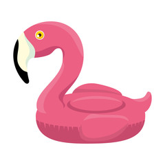 elegant flamingo bird float