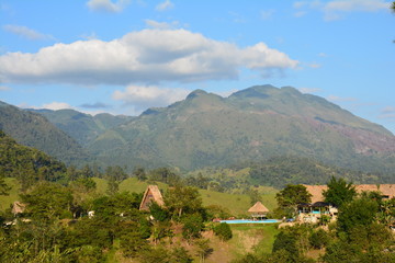 Fototapeta na wymiar Panorama Lanquin Alta Verapaz Guatemala
