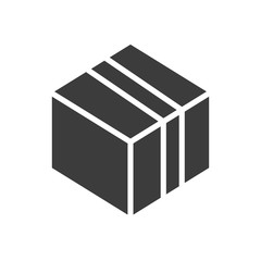 Box vector icon in modern flat style isolated. Symbol box is good for your web design.