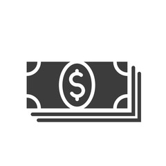 Money vector icon in modern flat style isolated. Money can support is good for your web design.