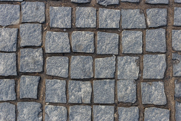 texture of old paving tiles