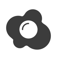 Fried egg vector icon in modern flat style isolated. Fried egg can support is good for your web design.