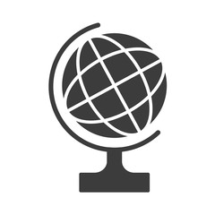 Globe vector icon in modern flat style isolated. Globe can support is good for your web design.
