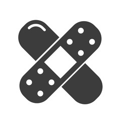 Plaster vector icon in modern flat style isolated. Plaster can support is good for your web design.