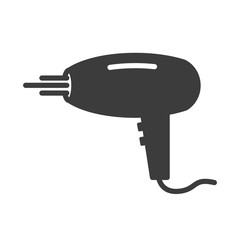 Hairdryer vector icon in modern flat style isolated. Hairdryer can support is good for your web design.