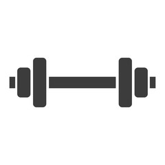 Dumbbell vector icon in modern flat style isolated. Dumbbell can support is good for your web design.