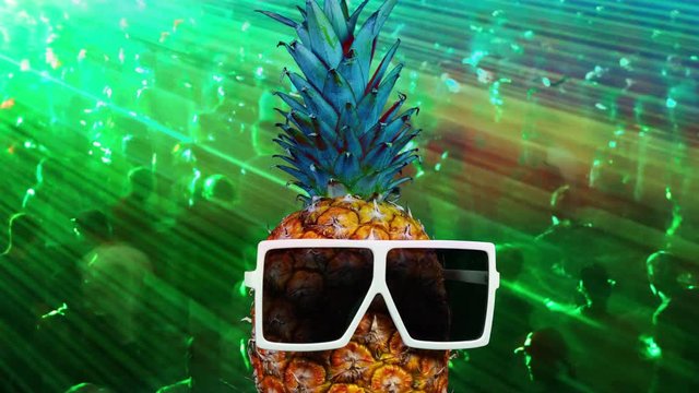 pineapple fuit tropical healthy cool disco head shades