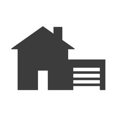 House vector icon in modern flat style isolated. House can support is good for your web design.