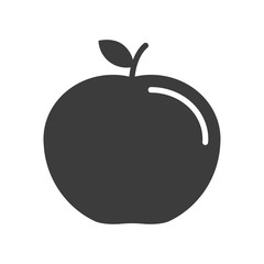 Apple vector icon in modern flat style isolated. Apple can support is good for your web design.
