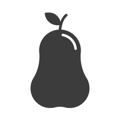 Pear vector icon in modern flat style isolated. Pear can support is good for your web design.