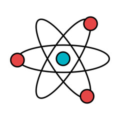atom molecule isolated icon