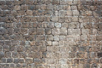 Old medieval stone fort wall texture