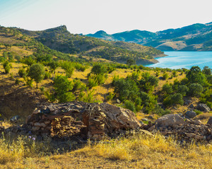 euphrat Dammuferfluss See