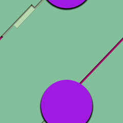 Flat material design - Creative vector trend seamless