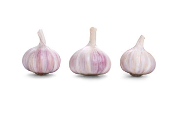 Garlic bulb Isolated against a white background.