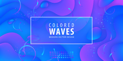 Fluid gradient shapes composition. Liquid color background design. Design posters. Vector illustration. Eps10