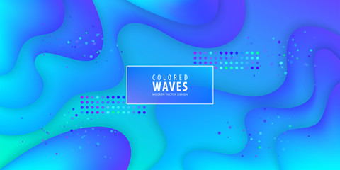 Fluid gradient shapes composition. Liquid color background design. Design posters. Vector illustration. Eps10