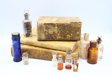 Antique Medicine Bottles, 1800s Victorian Era