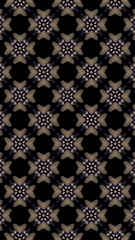 Ornate geometric pattern and abstract multicolored background