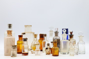 Antique Medicine Bottles, 1800s Victorian Era