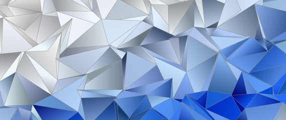 Obraz premium Abstract Low-Poly triangular modern background