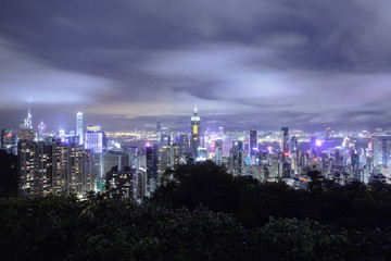 Fototapeta na wymiar Hong Kong Night skyline