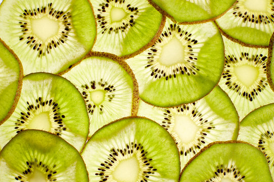 Slices of kiwi, close-up
