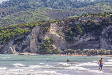 A view of the city of Vieste in Italy, Gargano