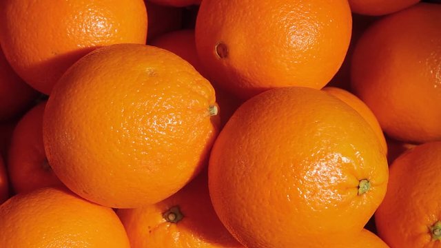 Healthy Organic Oranges Close Up