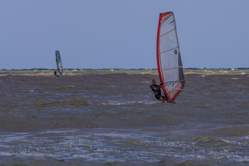 Windsurf passion in Vieste beach